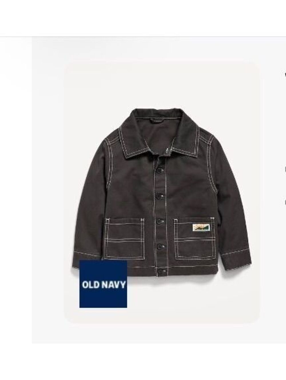 Washed Utility Jacket for Toddler Boys